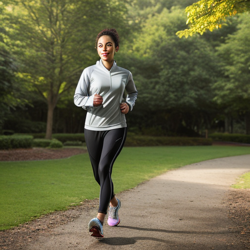Someone engaged in physical activity like jogging